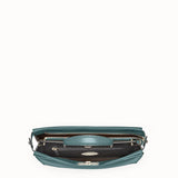 MEN'S FENDI PEEKABOO ICONIC FIT Green leather Selleria bag