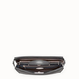 MEN'S FENDI PEEKABOO ICONIC FIT Grey leather Selleria bag