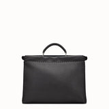 MEN'S FENDI PPEEKABOO ICONIC FIT Black leather bag