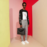 MEN'S FENDI PPEEKABOO ICONIC FIT Black leather bag