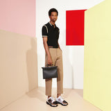 MEN'S FENDI PEEKABOO ICONIC FIT MINI Black leather bag