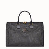MEN'S FENDI TRAVEL BAG Large black mesh-fabric bag