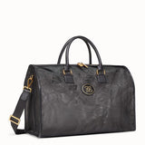 MEN'S FENDI TRAVEL BAG Large black mesh-fabric bag
