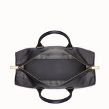 MEN'S FENDI TRAVEL BAG Large black mesh-fabric bag