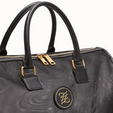 MEN'S FENDI TRAVEL BAG Large black mesh-fabric bag
