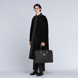 MEN'S FENDI TRAVEL BAG Large black mesh-fabric bag