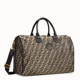 MEN'S FENDI TRAVEL BAG Large gold-color fabric bag