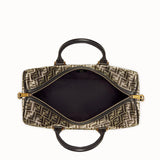 MEN'S FENDI TRAVEL BAG Large gold-color fabric bag