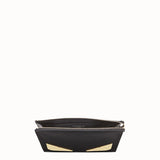 MEN'S FENDI CLUTCH Black Romano leather pochette