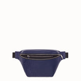 MEN'S FENDI BELT BAG Blue calf leather belt bag