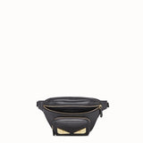 MEN'S FENDI BELT BAG Black Romano leather belt bag