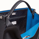 MEN'S FENDI PEEKABOO X-LITE FIT Black calfskin bag