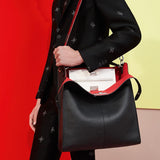 MEN'S FENDI PEEKABOO X-LITE FIT Black leather bag