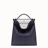 MEN'S FENDI PEEKABOO X-LITE FIT Blue Romano leather bag