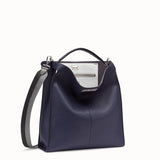 MEN'S FENDI PEEKABOO X-LITE FIT Blue Romano leather bag