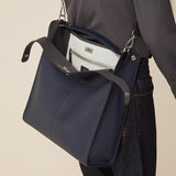 MEN'S FENDI PEEKABOO X-LITE FIT Blue Romano leather bag