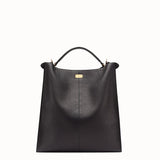 MEN'S FENDI PEEKABOO X-LITE FIT Black Romano leather bag