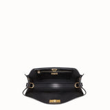 MEN'S FENDI PEEKABOO X-LITE FIT Black Romano leather bag