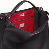 MEN'S FENDI PEEKABOO X-LITE FIT Black calfskin bag
