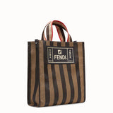MEN'S FENDI TOTE Black canvas bag