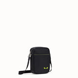 MEN'S FENDI SMALL MESSENGER Black leather cross-body bag