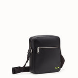 MEN'S FENDI MESSENGER Black leather cross-body bag