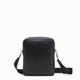 MEN'S FENDI MESSENGER Black leather cross-body bag