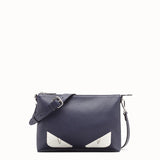 MEN'S FENDI MESSENGER Blue leather bag