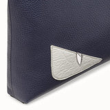 MEN'S FENDI MESSENGER Blue leather bag