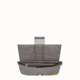 MEN'S FENDI BAGUETTE FENDI AND PORTER Silver-color nylon bag