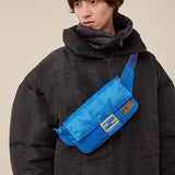 MEN'S FENDI BAGUETTE FENDI AND PORTER Blue nylon bag
