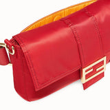 MEN'S FENDI BAGUETTE FENDI AND PORTER Red nylon bag