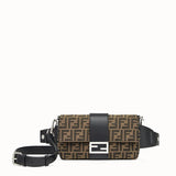 MEN'S FENDI BAGUETTE Brown fabric bag