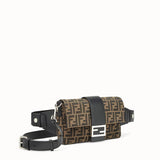 MEN'S FENDI BAGUETTE Brown fabric bag