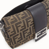 MEN'S FENDI BAGUETTE Brown fabric bag