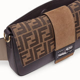MEN'S FENDI BAGUETTE Brown calfskin bag