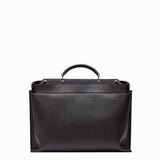 MEN'S FENDI PEEKABOO ICONIC ESSENTIAL Black leather bag