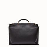 MEN'S FENDI PEEKABOO ICONIC ESSENTIAL Black leather bag