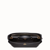 MEN'S FENDI PEEKABOO ICONIC ESSENTIAL Black leather bag
