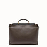 MEN'S FENDI PEEKABOO ICONIC ESSENTIAL Brown leather bag