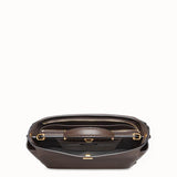 MEN'S FENDI PEEKABOO ICONIC ESSENTIAL Brown leather bag