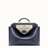 MEN'S FENDI PEEKABOO ICONIC ESSENTIAL Blue leather bag