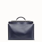 MEN'S FENDI PEEKABOO ICONIC ESSENTIAL Blue leather bag
