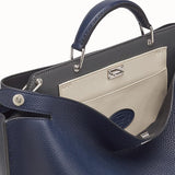 MEN'S FENDI PEEKABOO ICONIC ESSENTIAL Blue leather bag