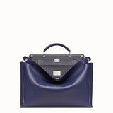 MEN'S FENDI PEEKABOO ICONIC ESSENTIAL Blue calfskin bag