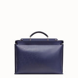 MEN'S FENDI PEEKABOO ICONIC ESSENTIAL Blue calfskin bag