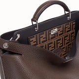 MEN'S FENDI PEEKABOO ICONIC ESSENTIAL Brown calfskin bag