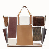MEN'S FENDI TOTE BAG Multicolor rubber bag