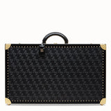 MEN'S FENDI LARGE TRAVEL BAG Black leather suitcase