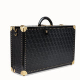 MEN'S FENDI LARGE TRAVEL BAG Black leather suitcase